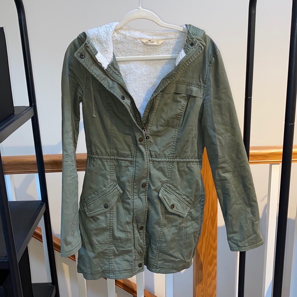 Green Hollister Jacket (Size Small)
